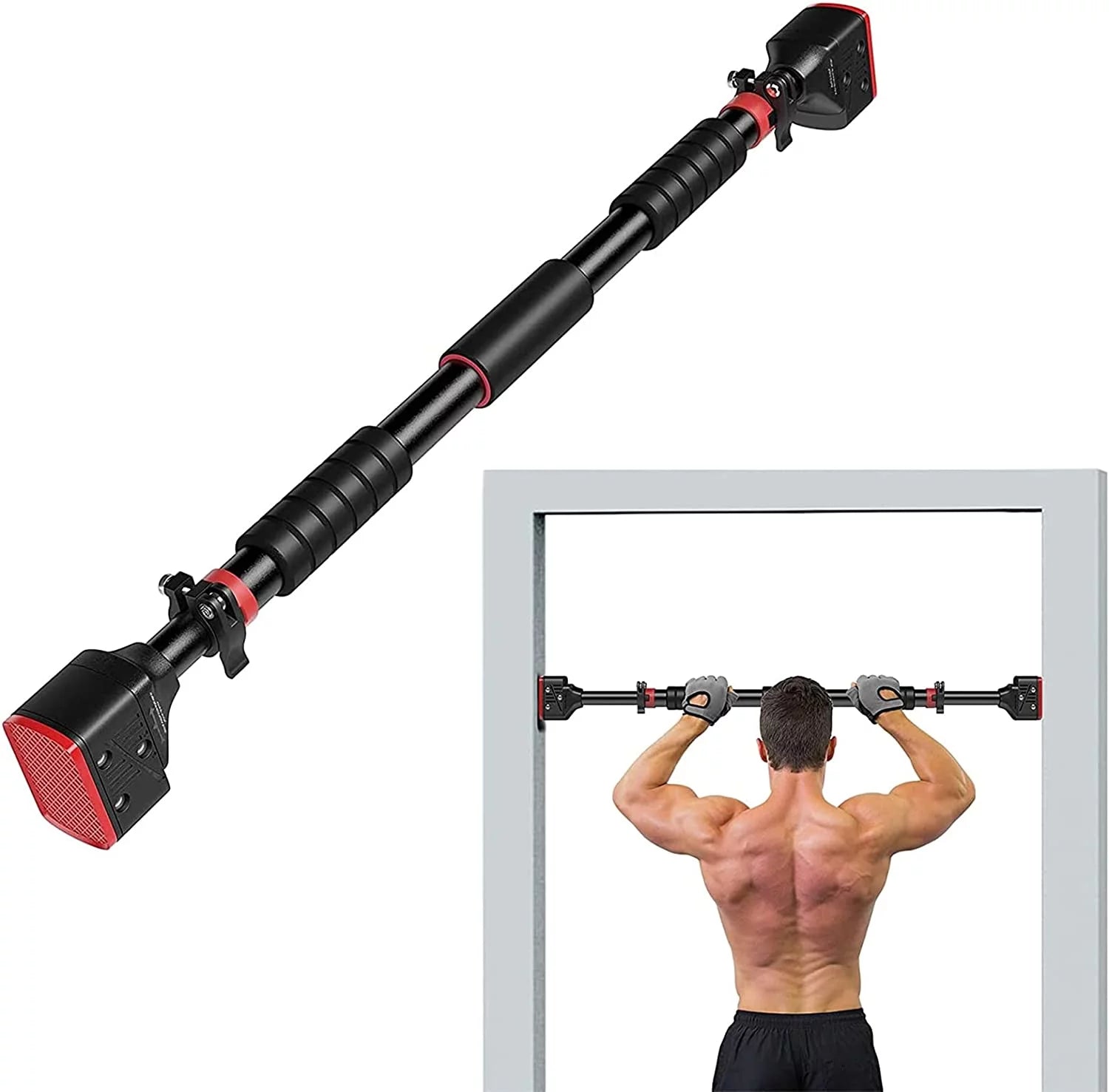 Doorway Pull up Bar Exercise for 28"-36" Doors, no screws