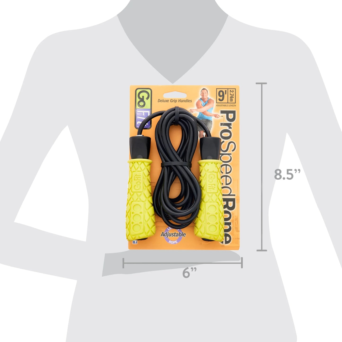 Speed Training Jump Rope with Padded Foam Grips - Adjustable 9Ft Rope, Ball Bearing Movement for Smooth Rotation