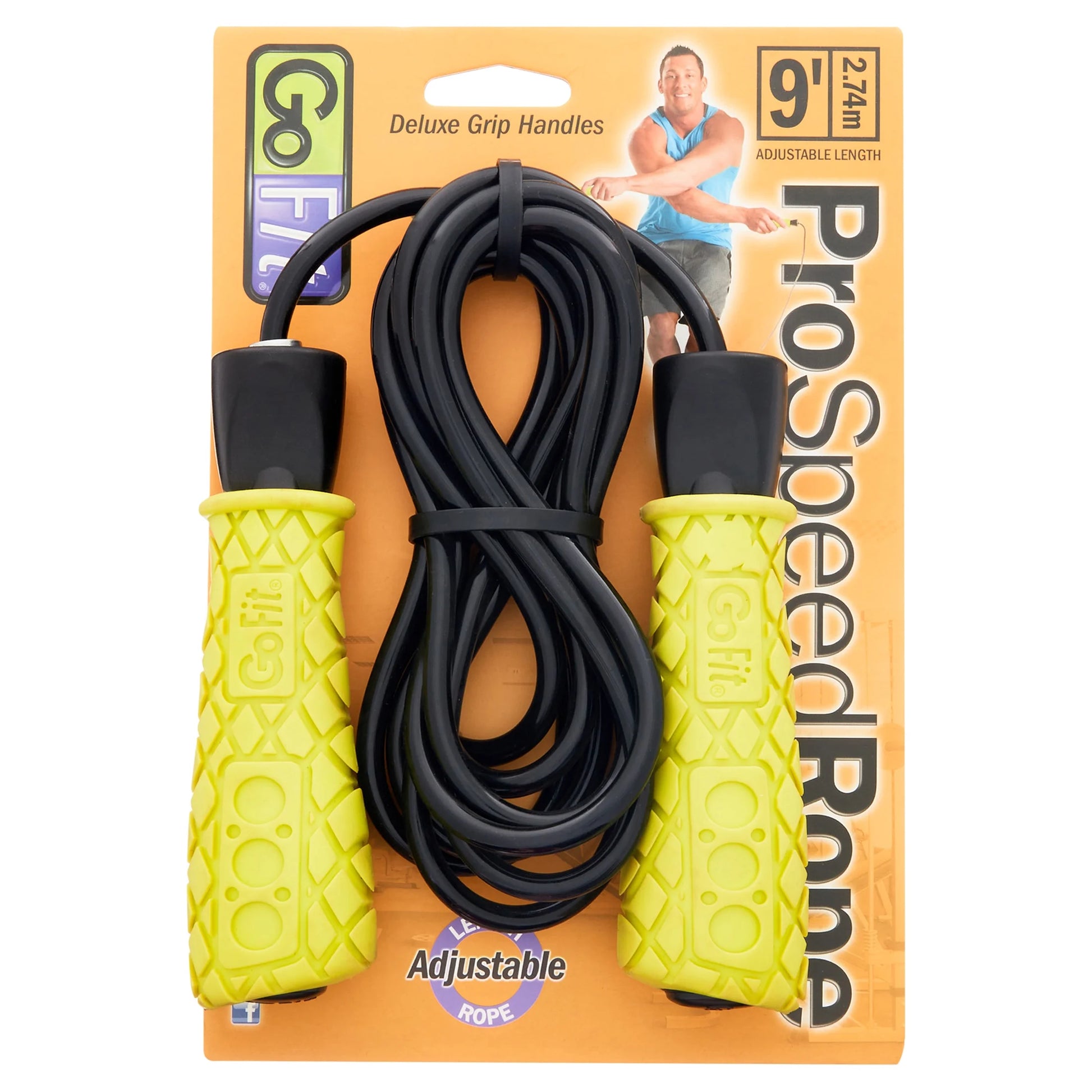 Speed Training Jump Rope with Padded Foam Grips - Adjustable 9Ft Rope, Ball Bearing Movement for Smooth Rotation