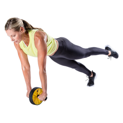 Dual Wheel, 7" Diameter, Core Strength, Abdominal Trainer