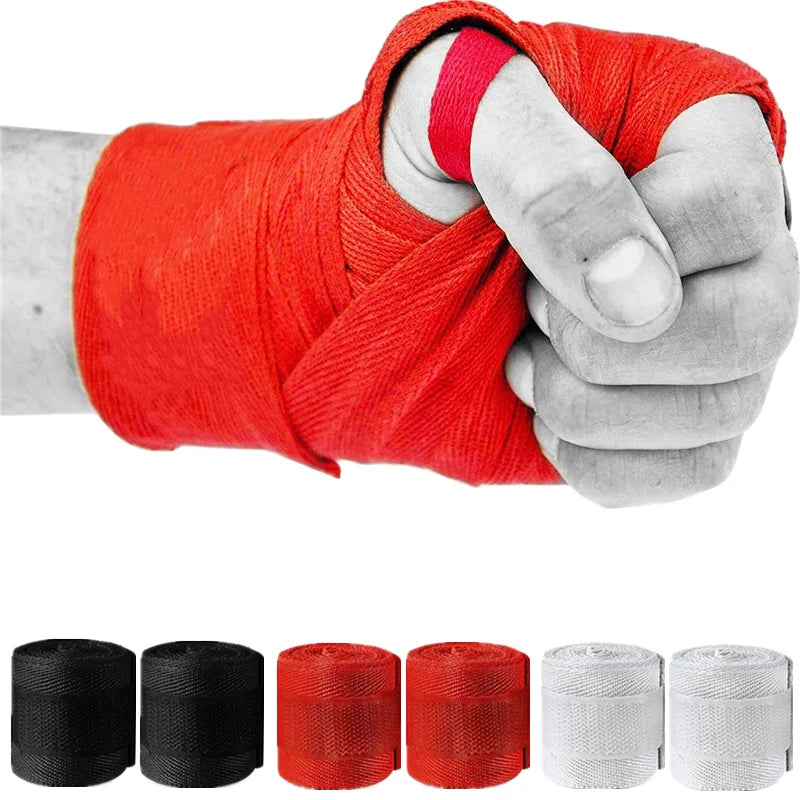 2 x 2.5M Rolls Cotton Boxing Bandage Sports Strap