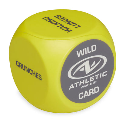 Exercise Workout Dice, Foam, 2 Count, Yellow, Adult