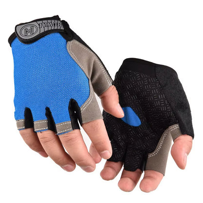 Weightlifti Gym Gloves Fitness Training Fingerless Men Women Bodybuilding Exercise Sports Gloves Cycling anti Slip Breathable