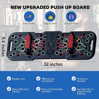 Push up Board for different positions to work on different muscles