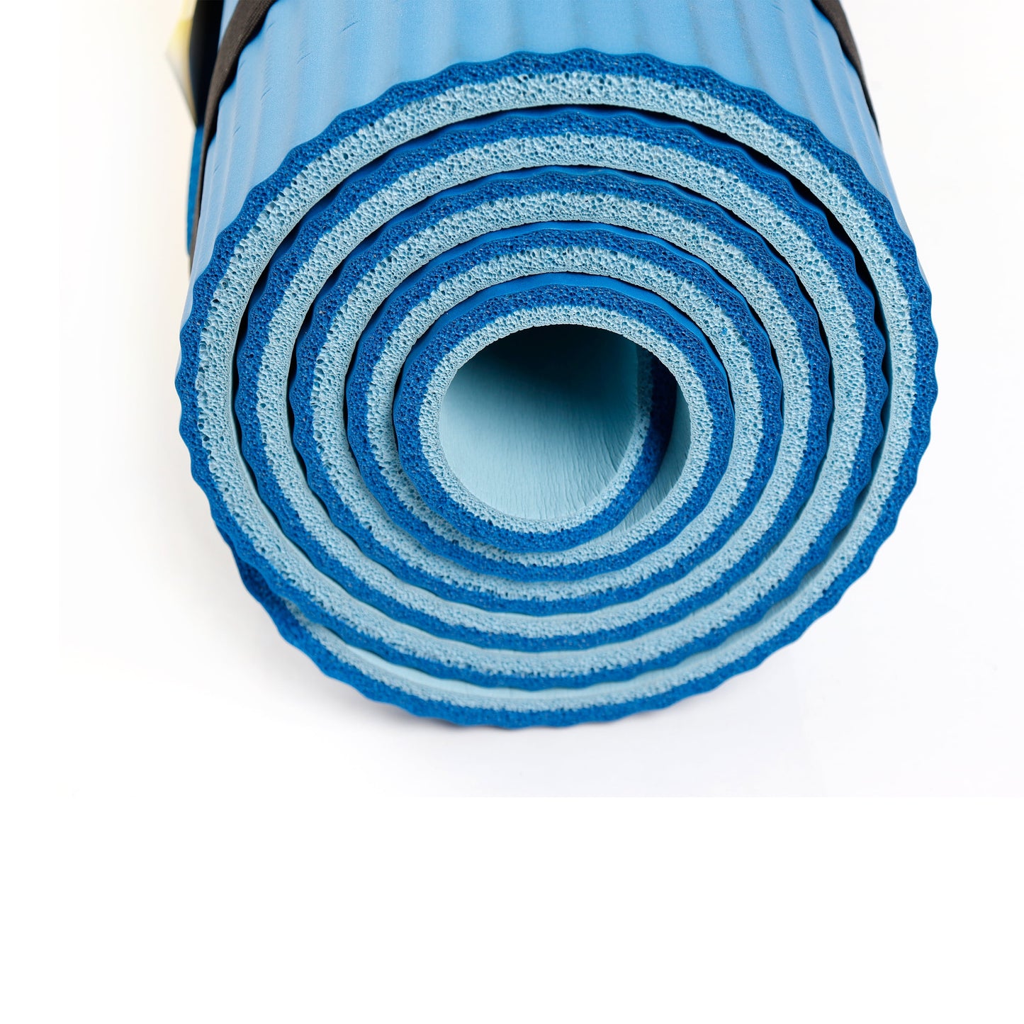 Fitness Mat, 10Mm, 72 In x 24 In, Blue Color, NBR Foam