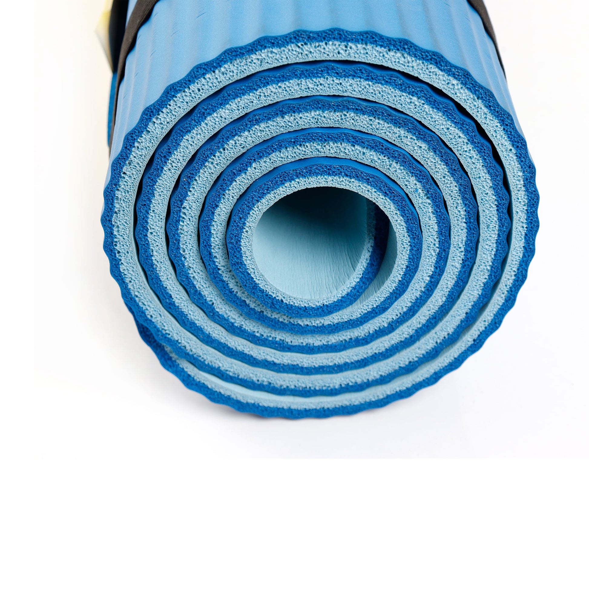 Fitness Mat, 10Mm, 72 In x 24 In, Blue Color, NBR Foam