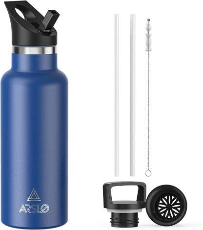 Stainless Steel Double Wall Water Bottles, Vacuum Insulated Bottle, Cold for 24 Hours, Hot for 12 Hours