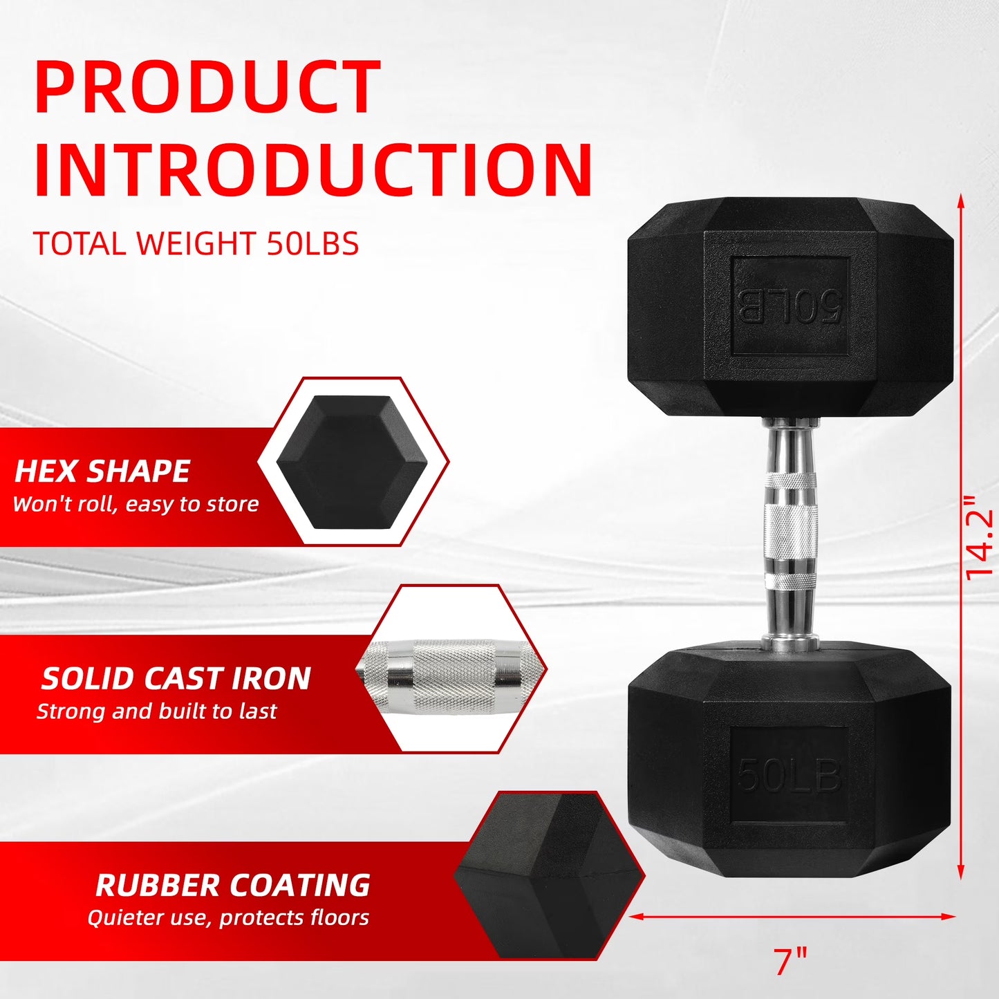 50 LBS Dumbbell