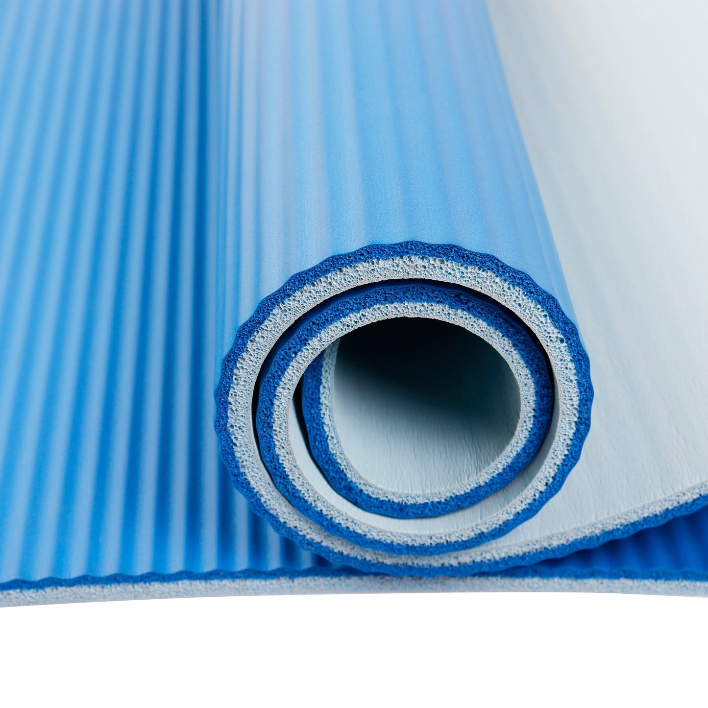 Fitness Mat, 10Mm, 72 In x 24 In, Blue Color, NBR Foam