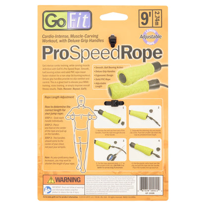 Speed Training Jump Rope with Padded Foam Grips - Adjustable 9Ft Rope, Ball Bearing Movement for Smooth Rotation